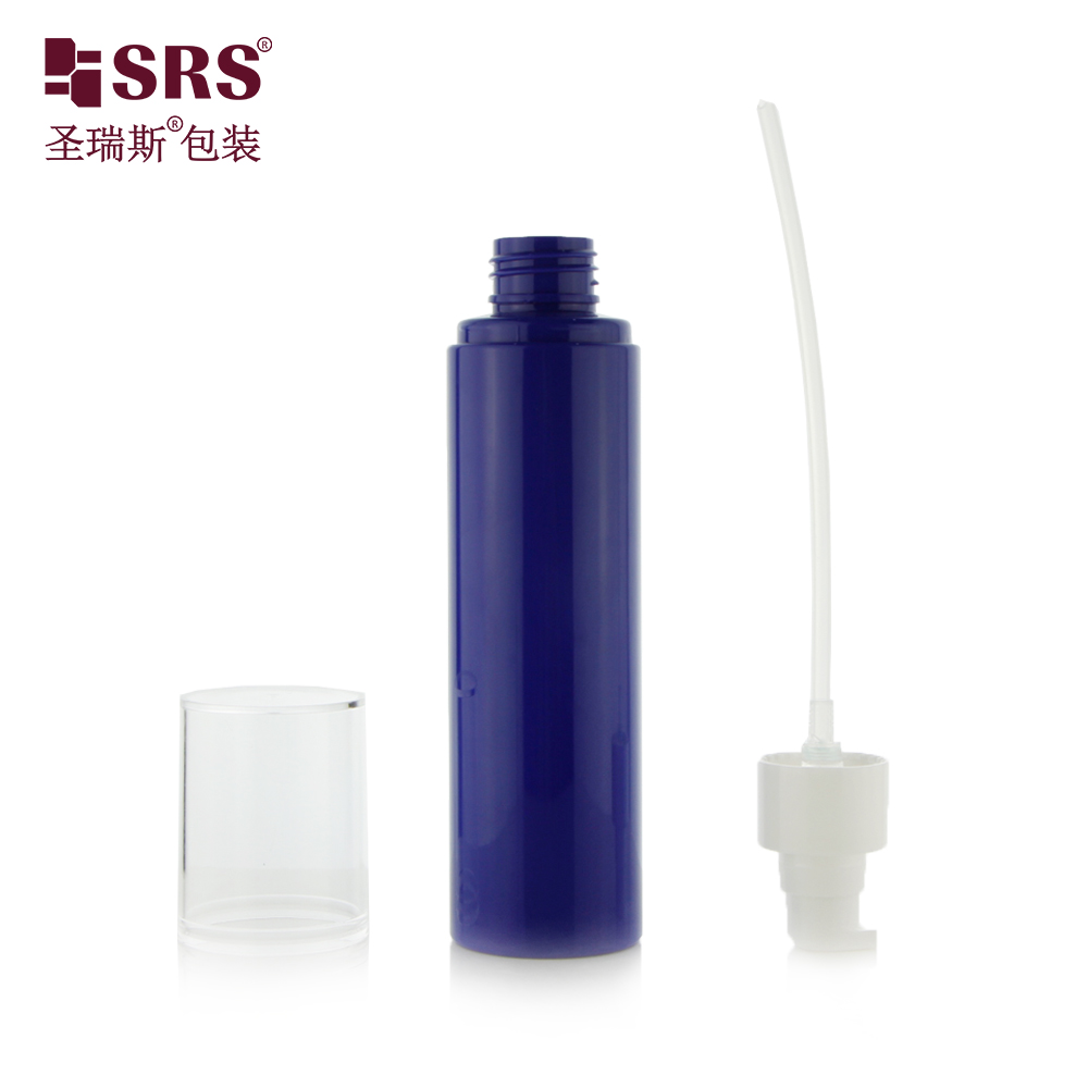 Customize Logo Square Large Capacity Split Shampoo Showe Gel Cosmetics Pressing Pump Empty Plastic PET Bottle