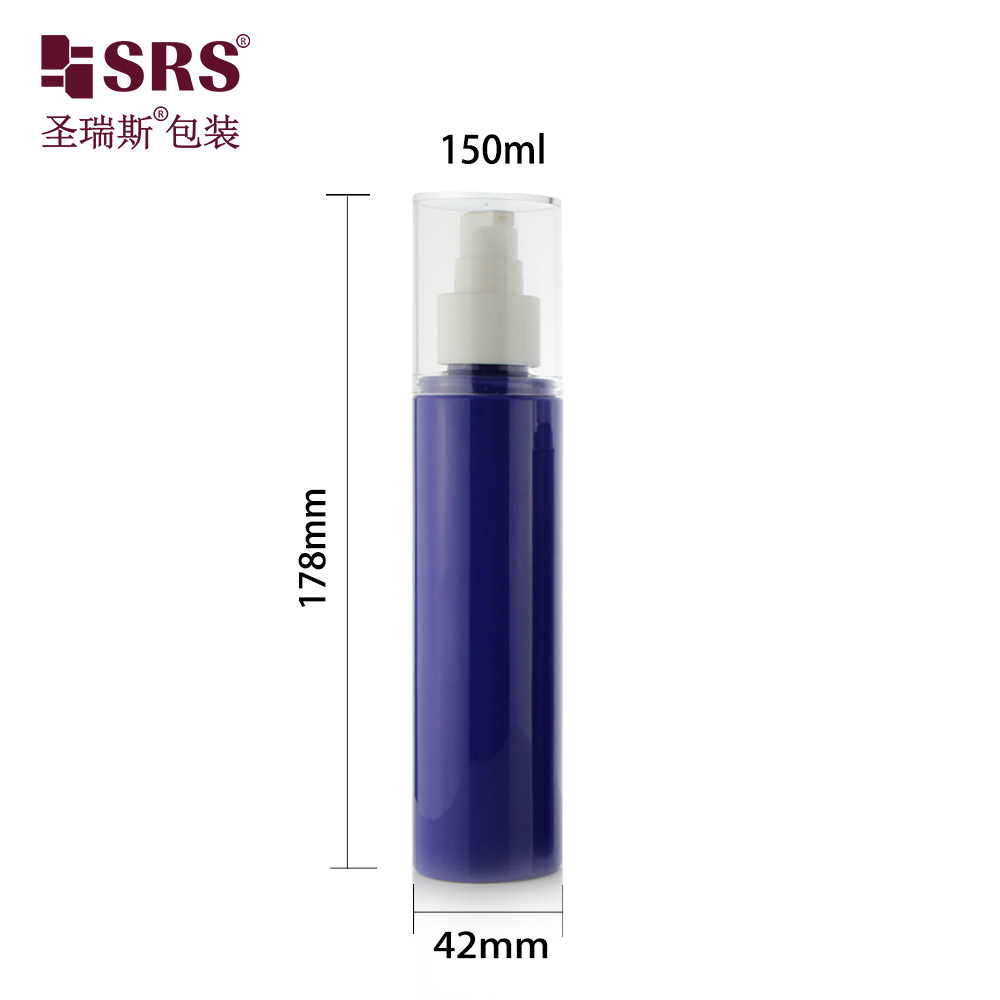 Customize Logo Square Large Capacity Split Shampoo Showe Gel Cosmetics Pressing Pump Empty Plastic PET Bottle