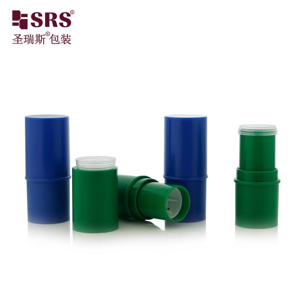 Free Sample PP Roll on Matte Green Blue Chapstick Tubes Lip Balm bottle 6g Container Mini Bottle Cosmetic Packaging