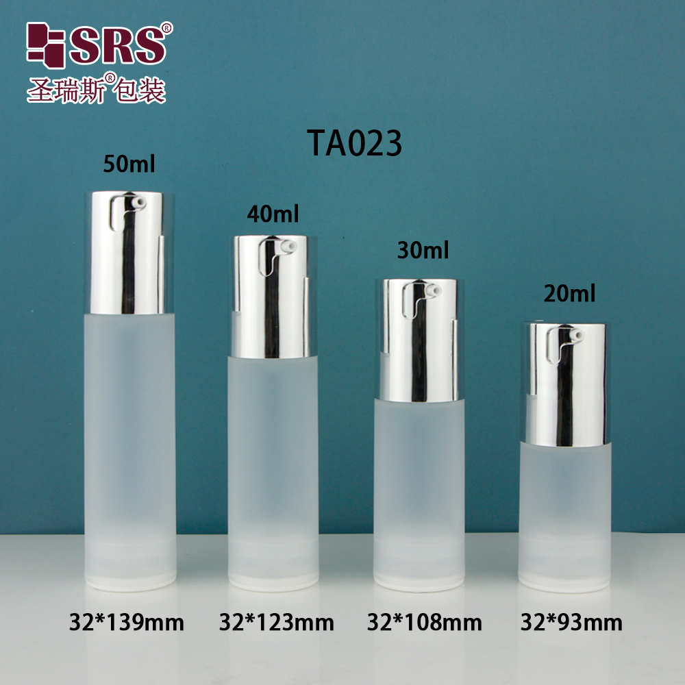 Eco-friendly Hot Sale 20ml 30ml 40ml 50ml PP Plastic Airless Pump Bottle Travel Set