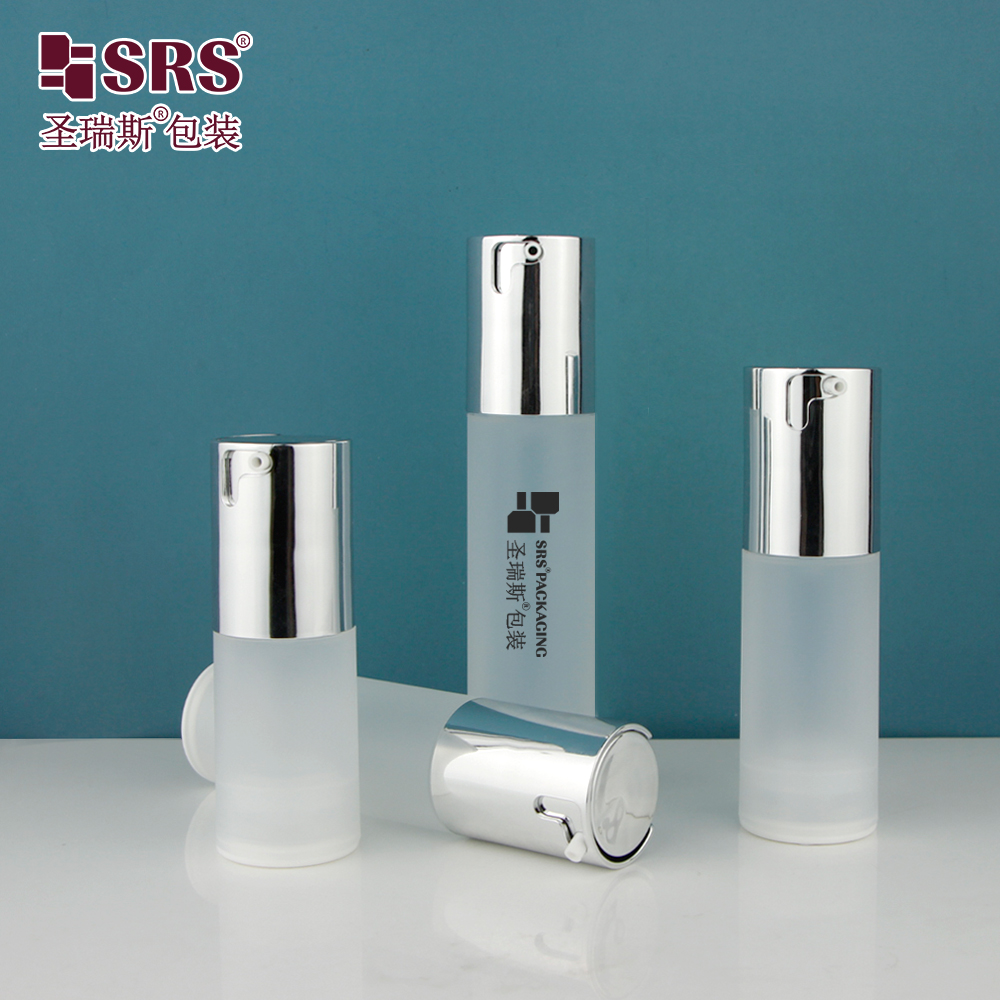 Eco-friendly Hot Sale 20ml 30ml 40ml 50ml PP Plastic Airless Pump Bottle Travel Set