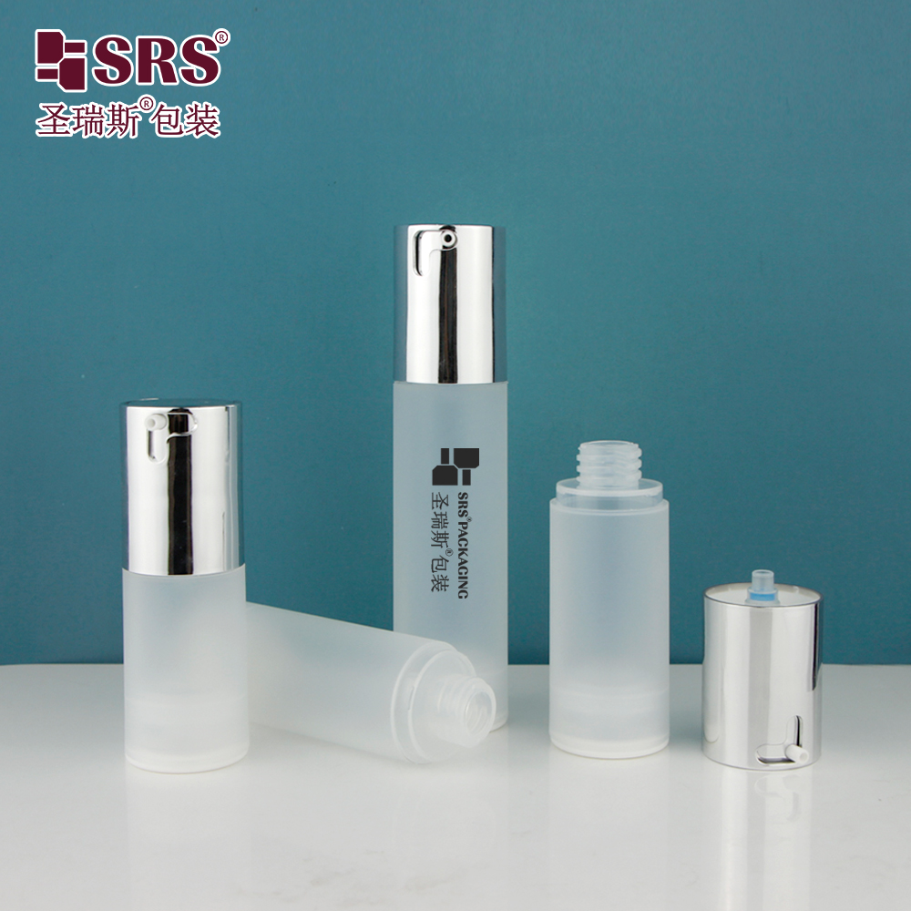 Eco-friendly Hot Sale 20ml 30ml 40ml 50ml PP Plastic Airless Pump Bottle Travel Set