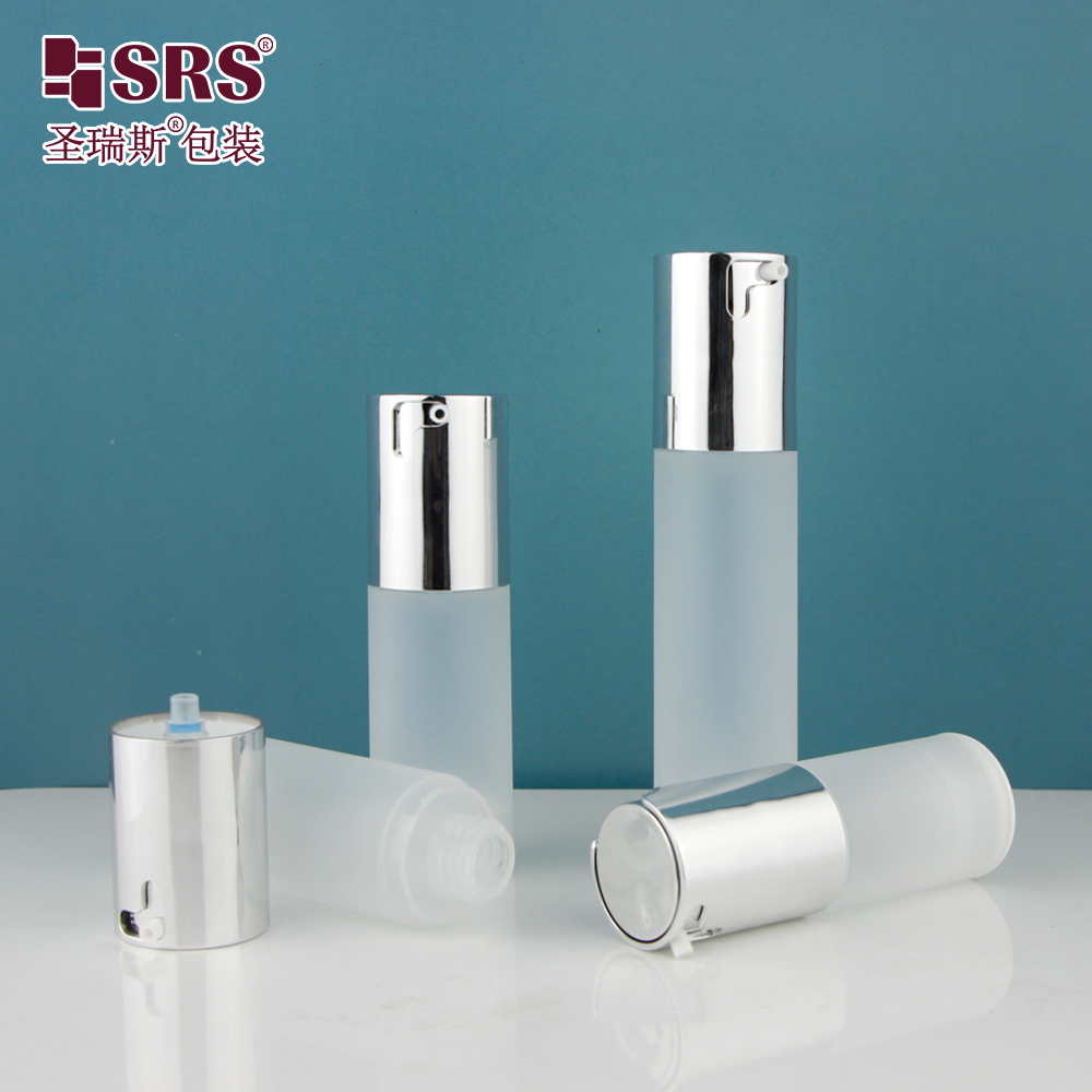 Eco-friendly Hot Sale 20ml 30ml 40ml 50ml PP Plastic Airless Pump Bottle Travel Set