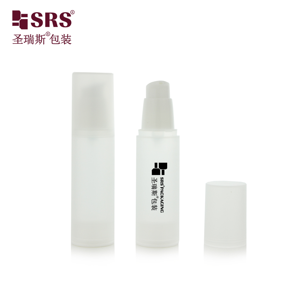 20ml 30ml 40ml 50ml Frosted Glossy Surface Available PP Material Airless Serum Pump Bottle