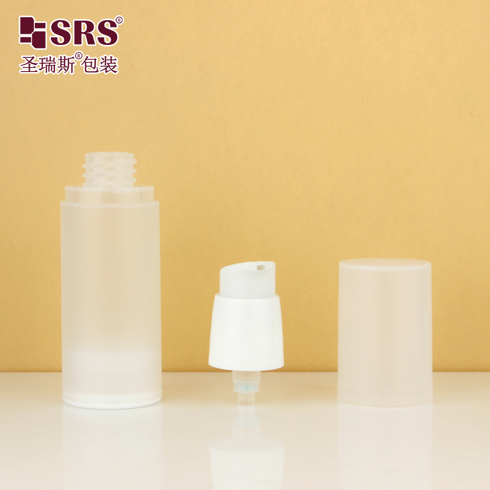 20ml 30ml 40ml 50ml Frosted Glossy Surface Available PP Material Airless Serum Pump Bottle