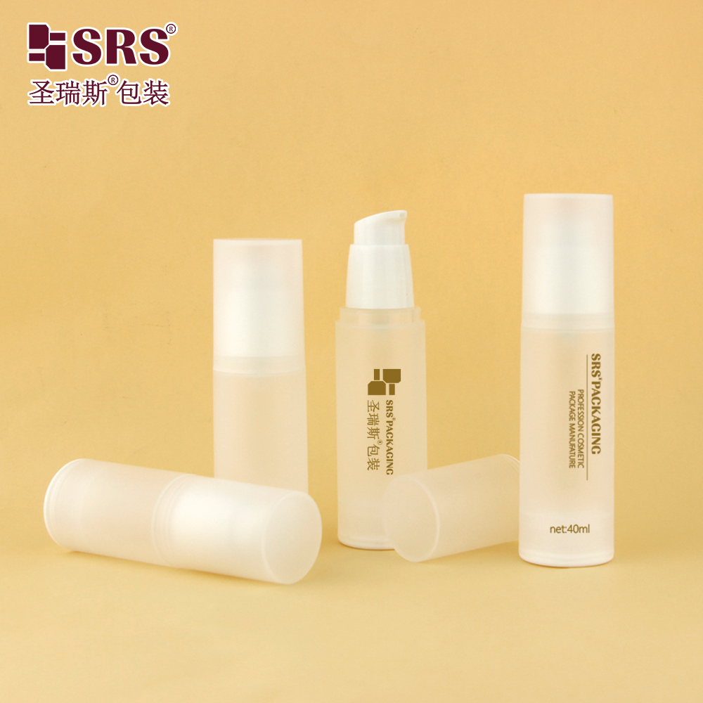 20ml 30ml 40ml 50ml Frosted Glossy Surface Available PP Material Airless Serum Pump Bottle