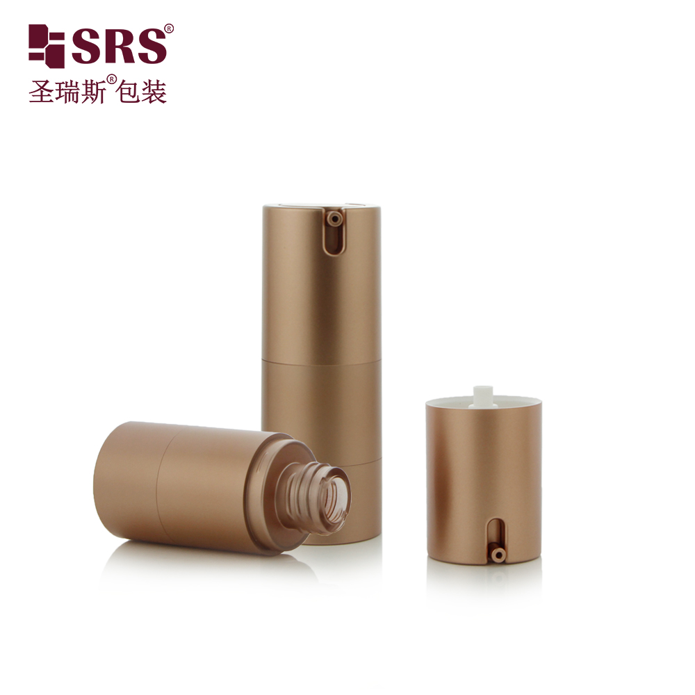 15ml 30ml 40ml 50 ml 80ml 100ml AS Silver Airless Lotion Pump Bottle For Luxury Packaging Cosmetic Packaging