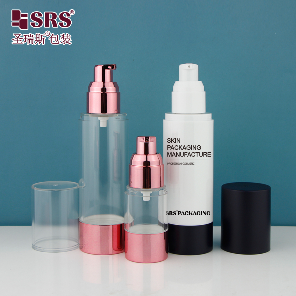 15ml 30ml 40ml 50ml 80ml 100ml 120ml Plastic Empty Cosmetics Airless Pump Bottle