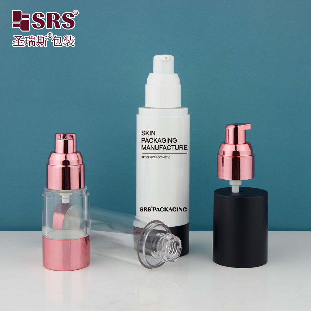 15ml 30ml 40ml 50ml 80ml 100ml 120ml Plastic Empty Cosmetics Airless Pump Bottle