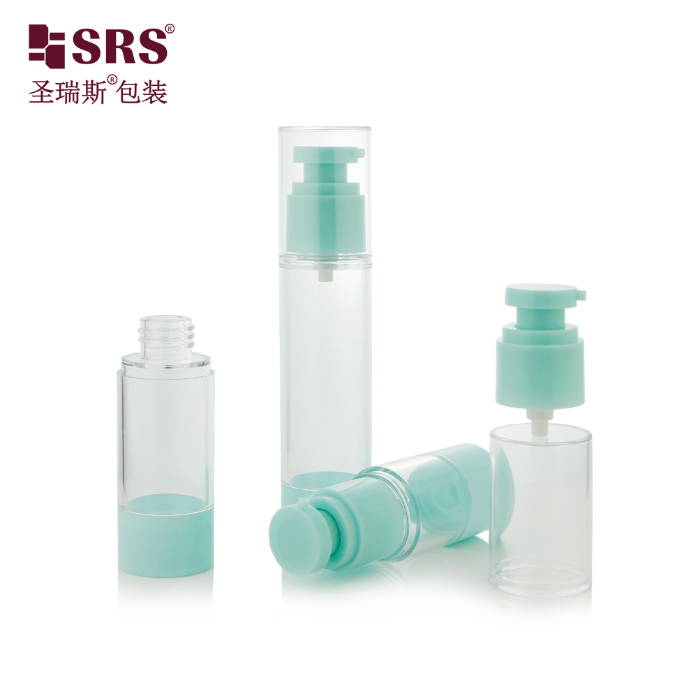 15ml 30ml 40ml 50ml 80ml 100ml 120ml Portable Customized Plastic AS Airless Pump Bottle