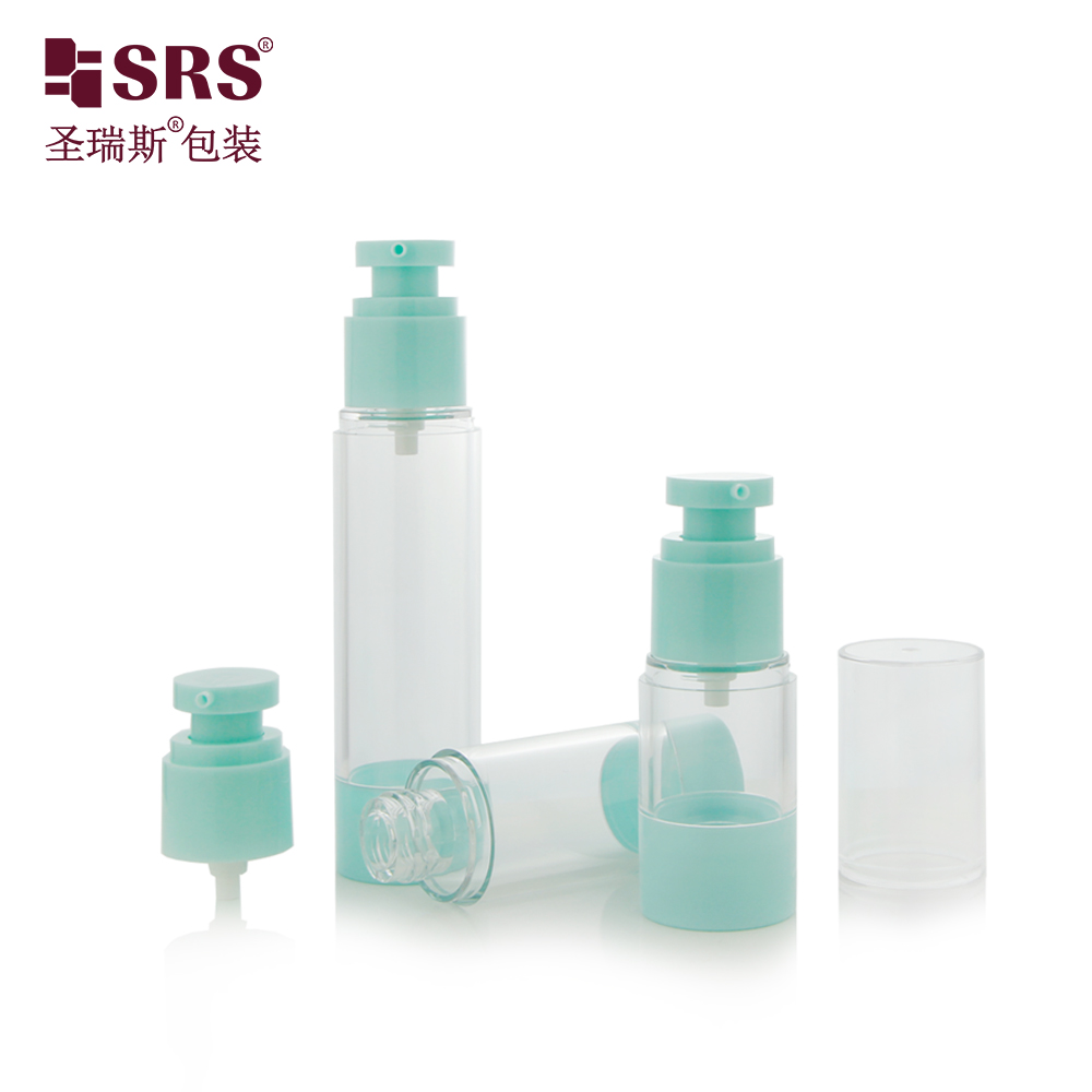 15ml 30ml 40ml 50ml 80ml 100ml 120ml Portable Customized Plastic AS Airless Pump Bottle