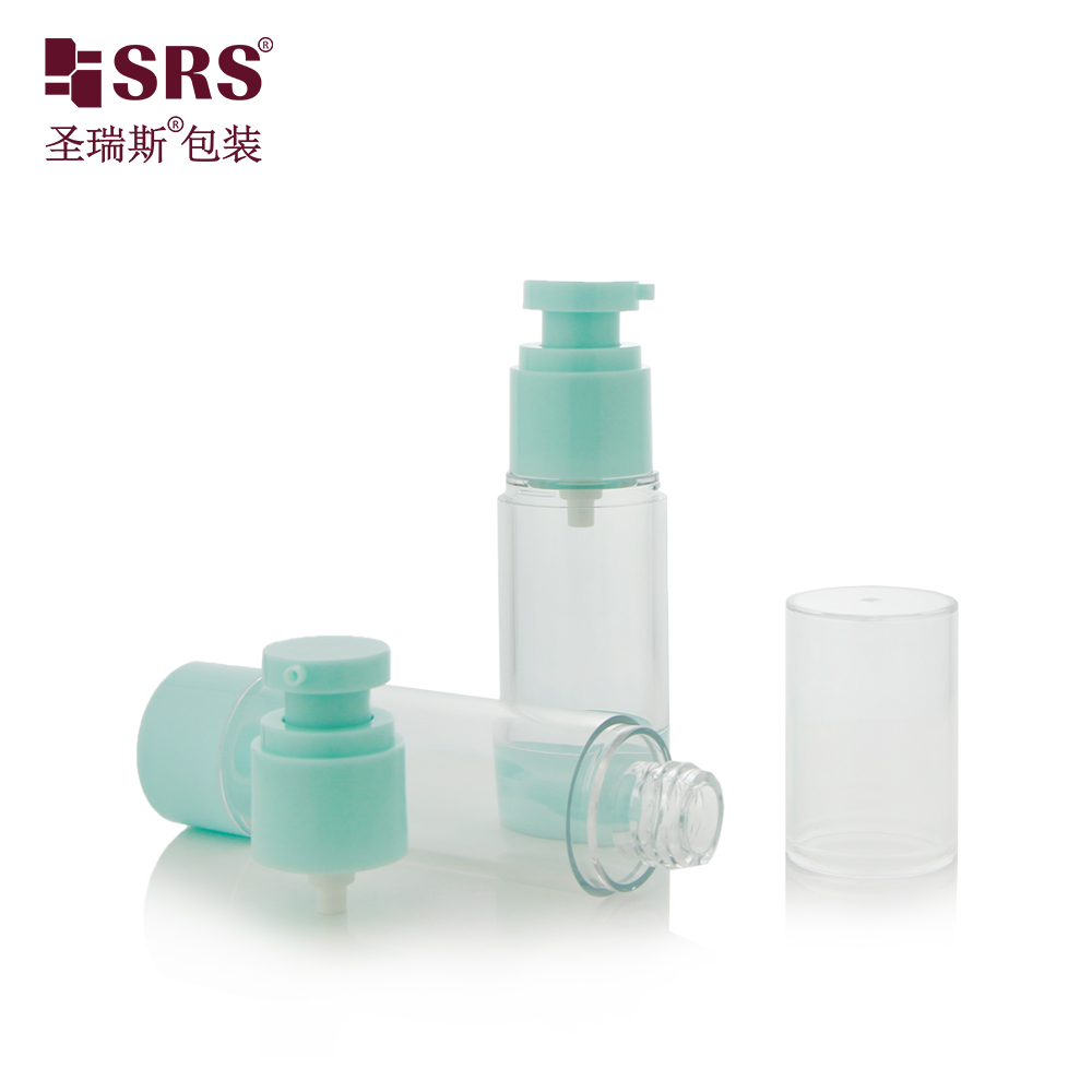 15ml 30ml 40ml 50ml 80ml 100ml 120ml Portable Customized Plastic AS Airless Pump Bottle