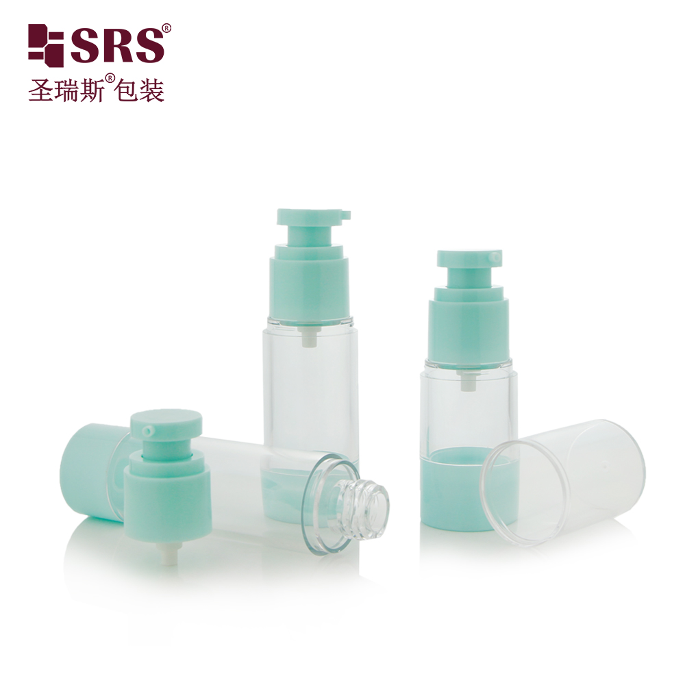 15ml 30ml 40ml 50ml 80ml 100ml 120ml Portable Customized Plastic AS Airless Pump Bottle