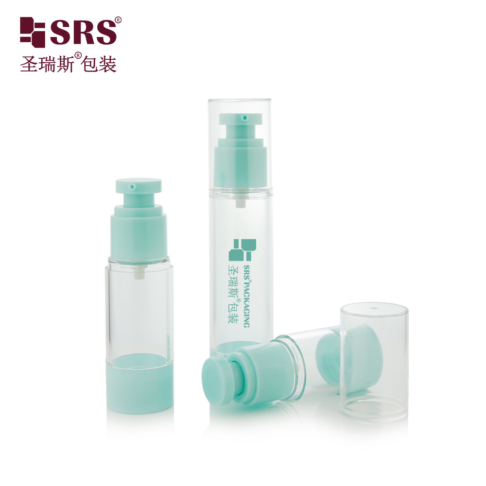 15ml 30ml 40ml 50ml 80ml 100ml 120ml Portable Customized Plastic AS Airless Pump Bottle