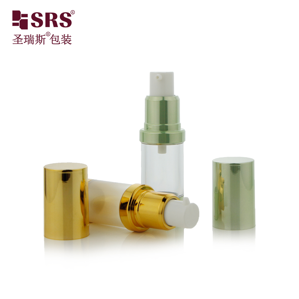 10ml 15ml 20ml 30ml Refill Gold Foundation Sample Emulsion Airless Pump Bottle Lotion Bottle