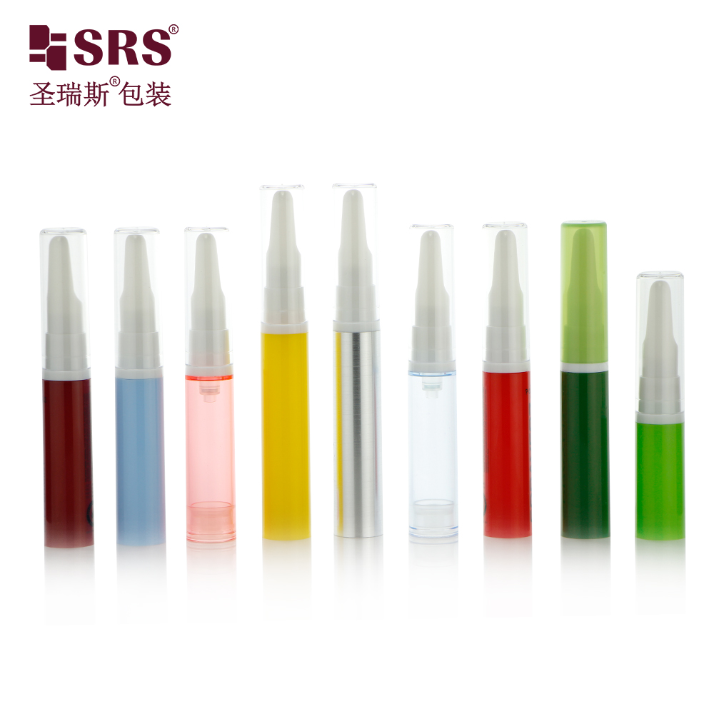 Empty Lotion Packaging Bottle AS 5ml 10ml 12ml 15ml Customized Color Vacuum Pump Bottle