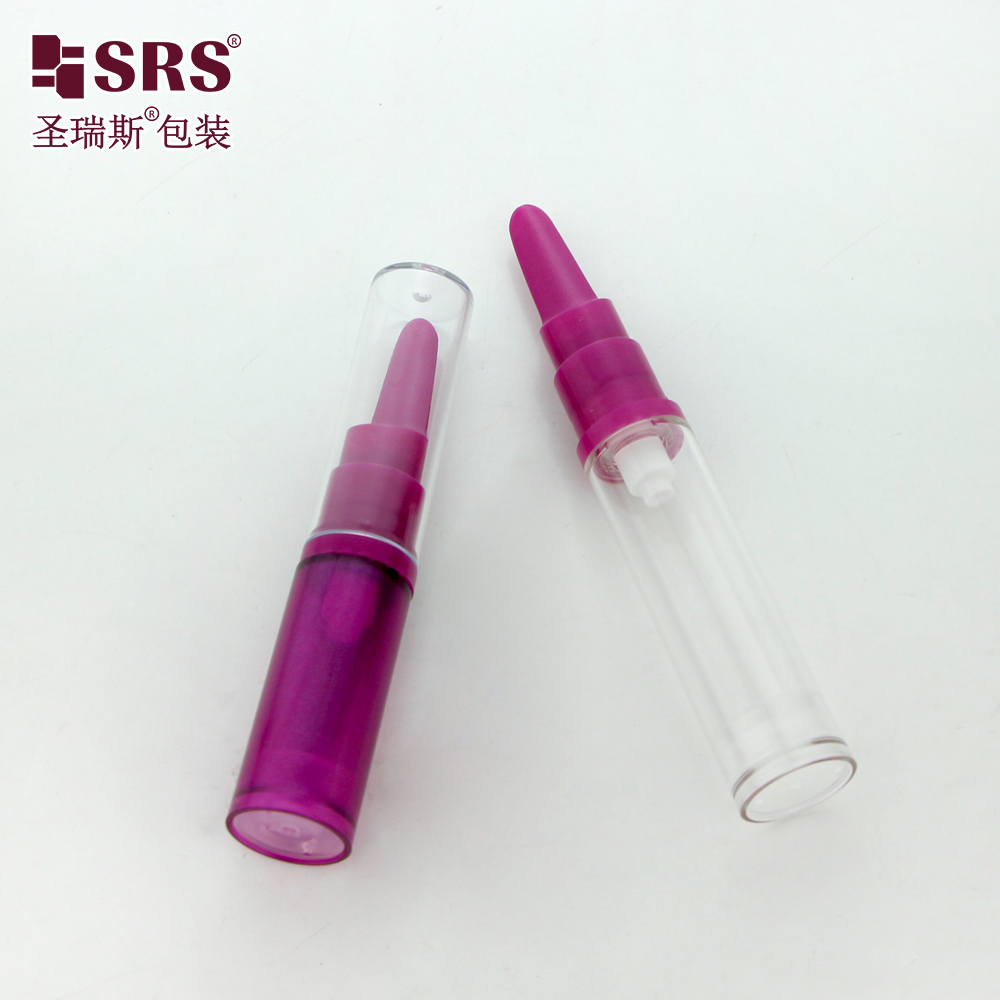 Empty Lotion Packaging Bottle AS 5ml 10ml 12ml 15ml Customized Color Vacuum Pump Bottle