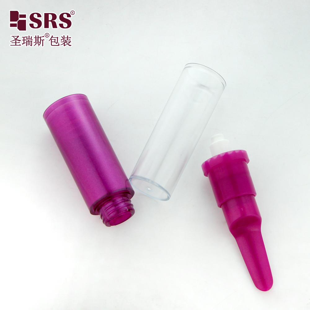 Empty Lotion Packaging Bottle AS 5ml 10ml 12ml 15ml Customized Color Vacuum Pump Bottle