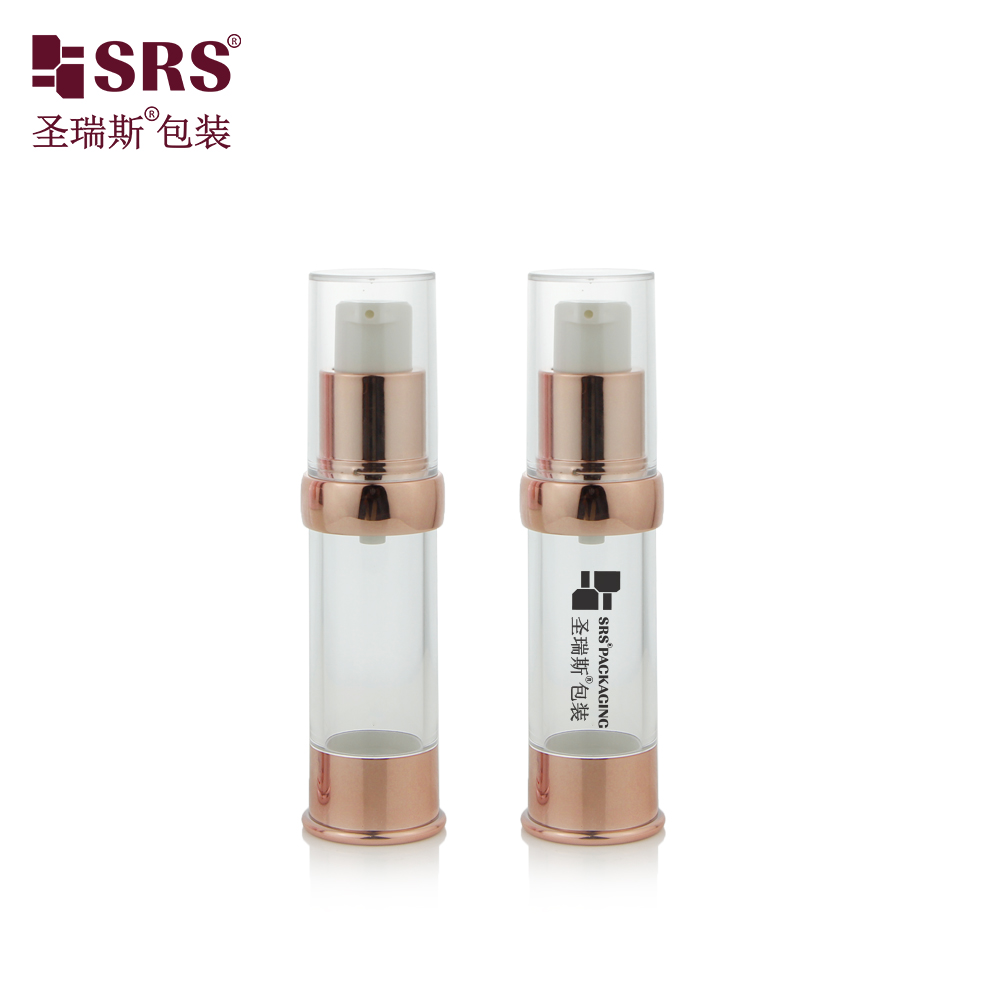 Wholesale 10ml 15ml 20ml 30ml Empty Lotion Bottle AS Customized Color Vacuum Pump Bottle