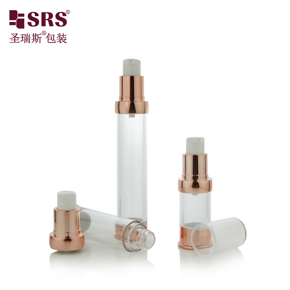 Wholesale 10ml 15ml 20ml 30ml Empty Lotion Bottle AS Customized Color Vacuum Pump Bottle