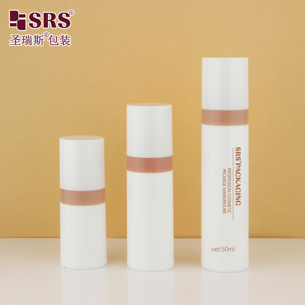 Eco Friendly 15ml 30ml 50ml PP Pump Airless Lotion Plastic Skin Cream Serum Cosmetic Packaging Container