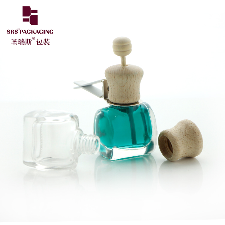 wholesale 10ml Car Perfume Glass Bottle Hanging Empty Refillable Bottle for Auto Pendant