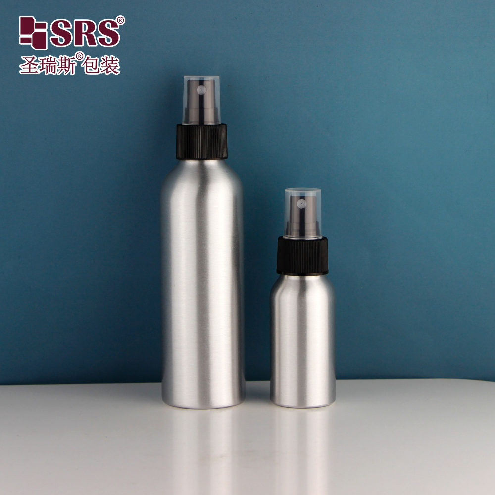 SRS New Luxury Wholesale Empty Aluminum Water Bottles Aluminum Bottle Sray bottle