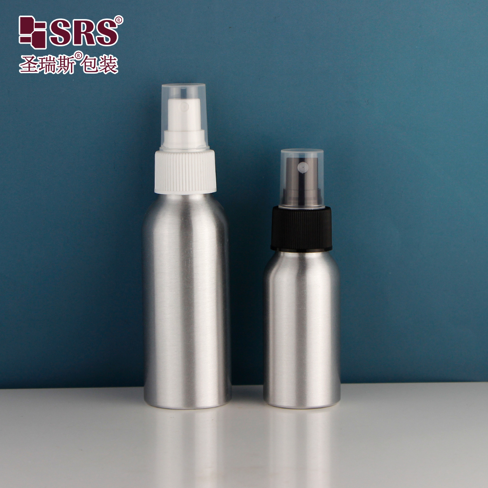 SRS New Luxury Wholesale Empty Aluminum Water Bottles Aluminum Bottle Sray bottle