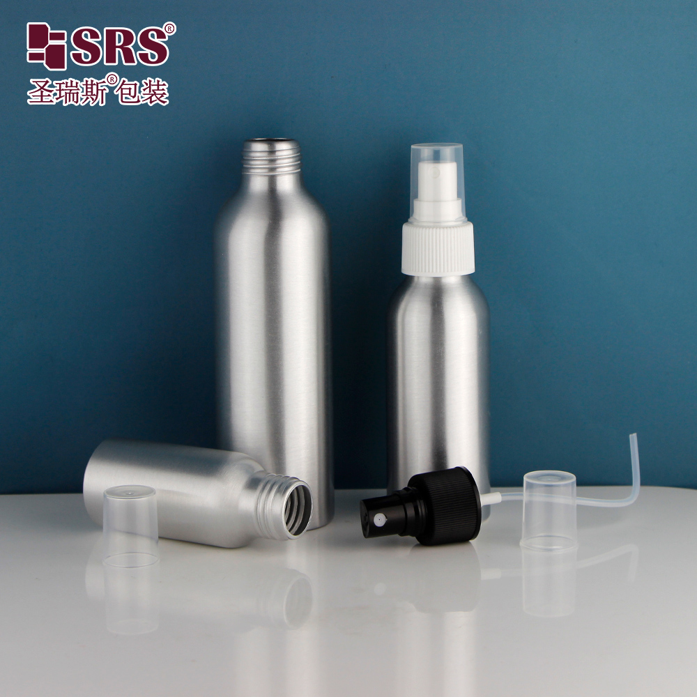 SRS New Luxury Wholesale Empty Aluminum Water Bottles Aluminum Bottle Sray bottle