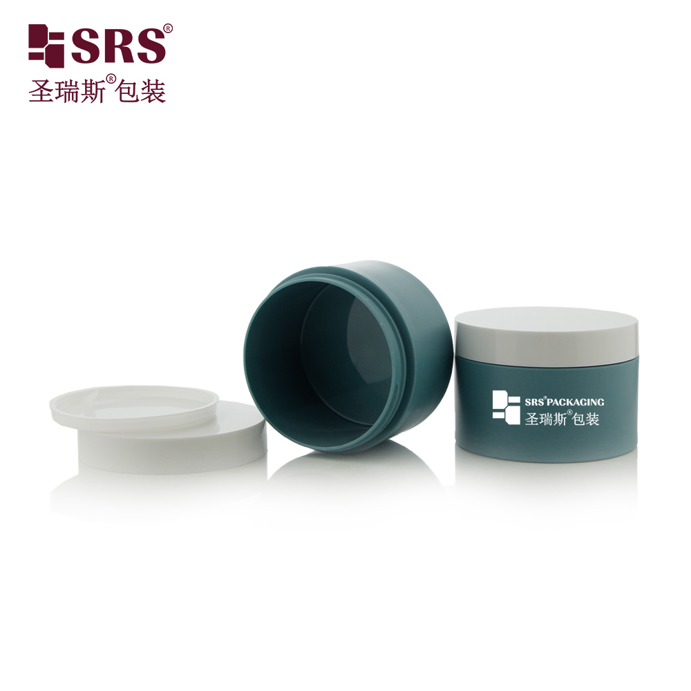Wholesale Round Shape PET Jar Black 15g 30g 50g 80g 100g 150g 200g 250g 300g Plastic Jar Cosmetic Skincare Cream Jar