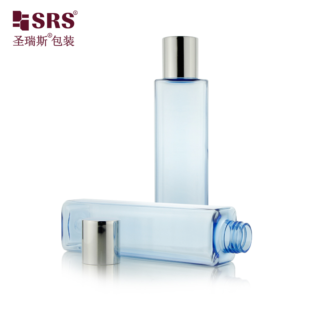 SRS Packaging Wholesale 180ml Custom Color Square Shape Toner Lotion PET Bottle