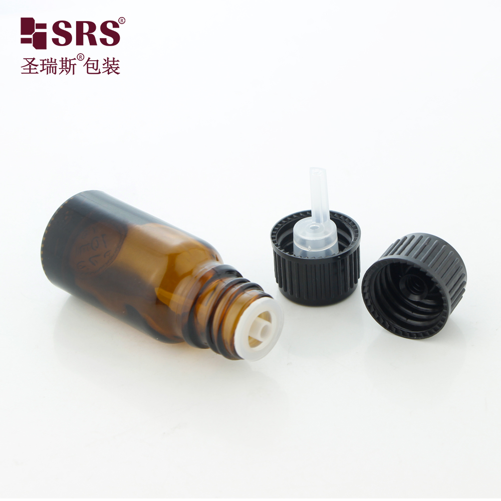 SRS Hot Selling Various Capacities Essential Oil Glass Bottle With General Cap