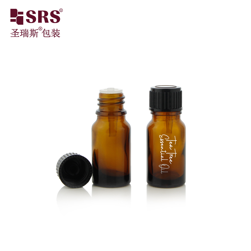 SRS Hot Selling Various Capacities Essential Oil Glass Bottle With General Cap