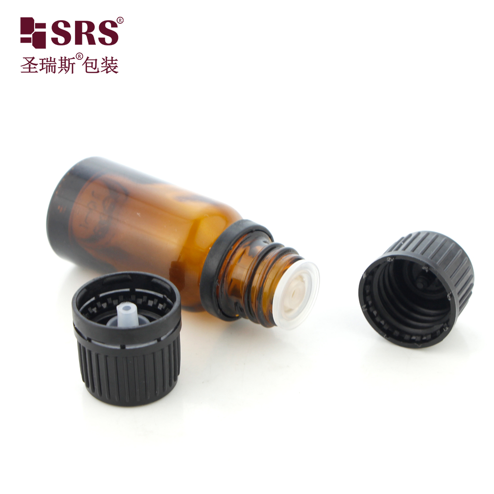 Wholesale Custom 5ml 10ml 15ml 20ml 30ml 100ml Wide Mouth Amber Pharmaceutical Medical Glass Bottle with Child Safety Cap bottle
