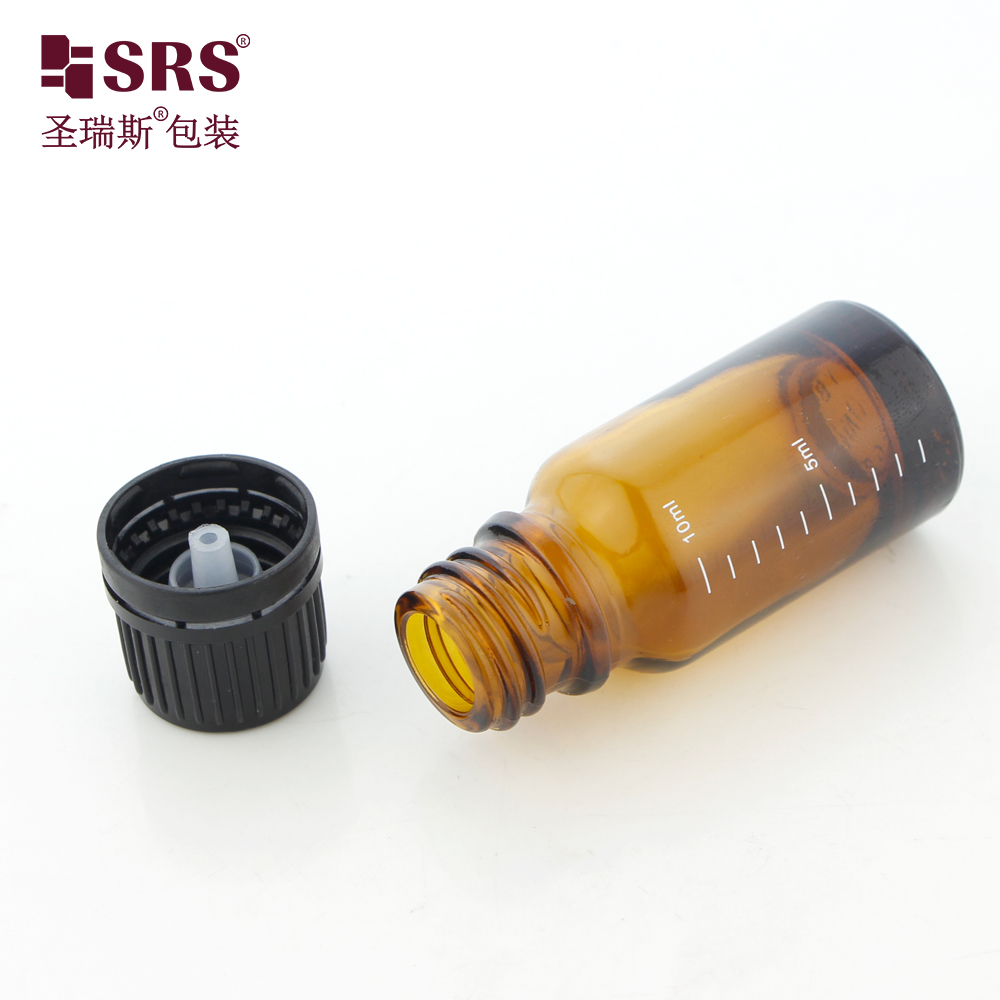 Wholesale Custom 5ml 10ml 15ml 20ml 30ml 100ml Wide Mouth Amber Pharmaceutical Medical Glass Bottle with Child Safety Cap bottle
