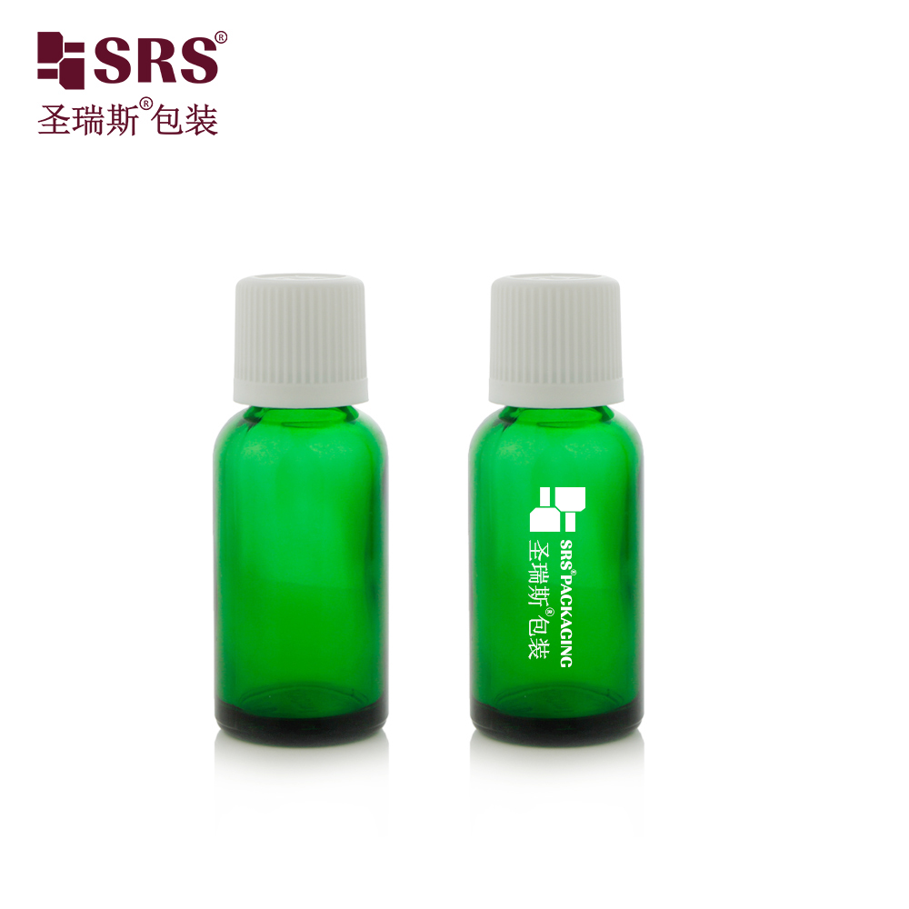 Plastic Tamper Evident Resistant Glass Essential Oil Bottle Screw Cap 5ml 10ml 15ml 20ml 30ml 50ml 100ml Container