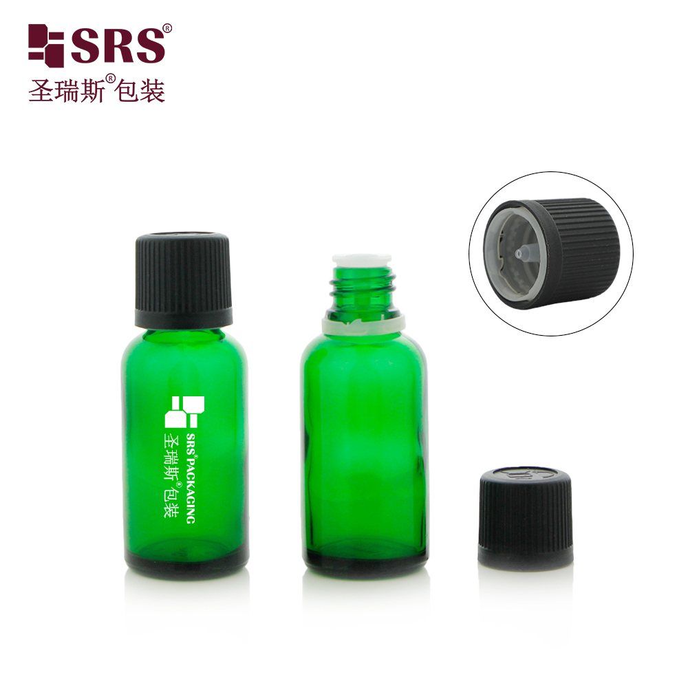 Customized Logo Amber Essential Oil Bottle 10ml 5ml 15ml 20ml 30ml 50ml Good Quality Skin Care Serum Glass Bottle With Screw Cap