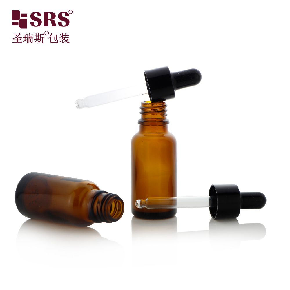 SRS General Glossy Custom Color Seven Capacity Essential Oil Glass Dropper Bottle