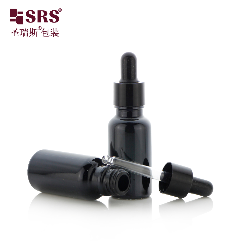 SRS General Glossy Custom Color Seven Capacity Essential Oil Glass Dropper Bottle