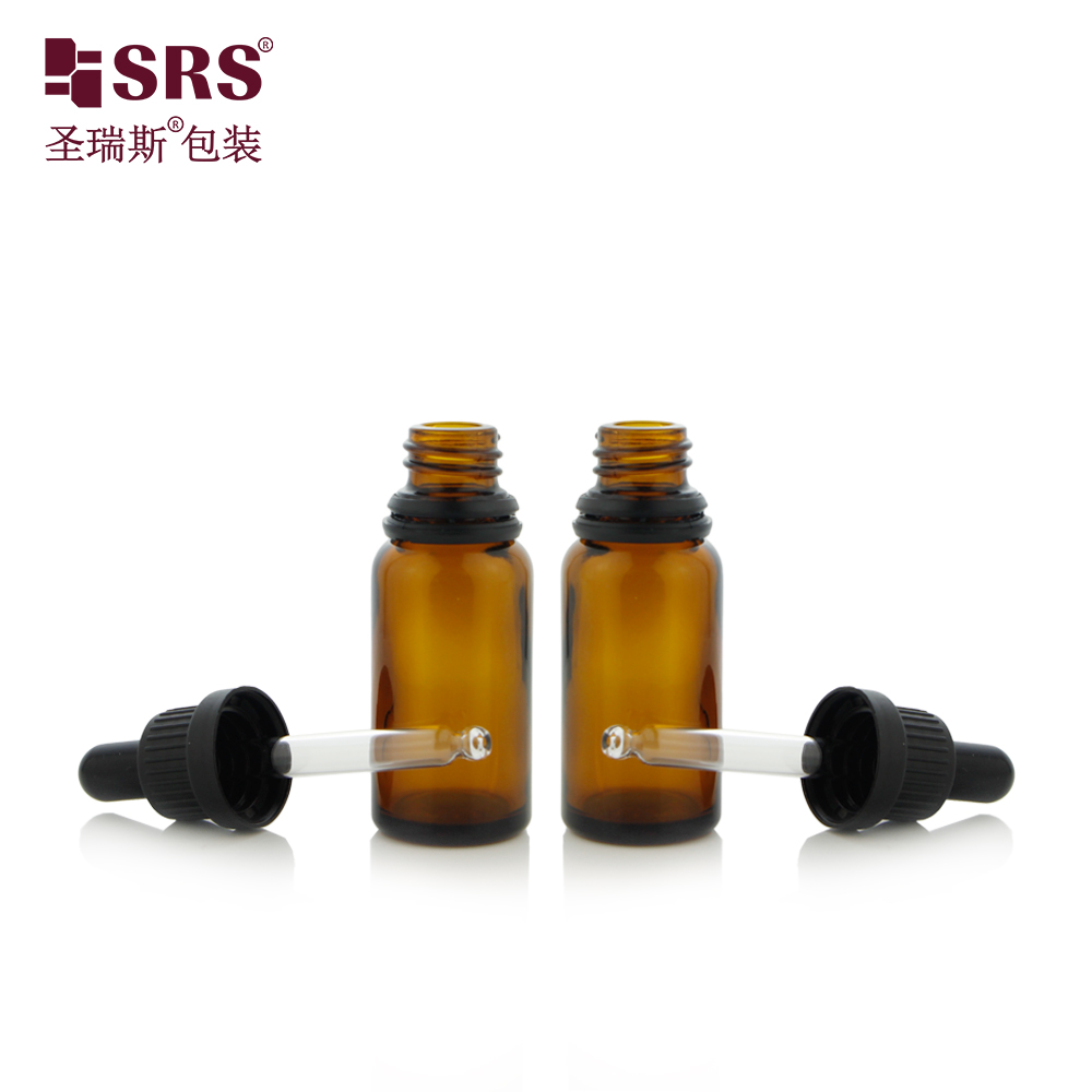 Empty Skin Care Serum Glass Dropper Bottles 30ml Essential Oil Glass Bottle With Tamper Evident Dropper