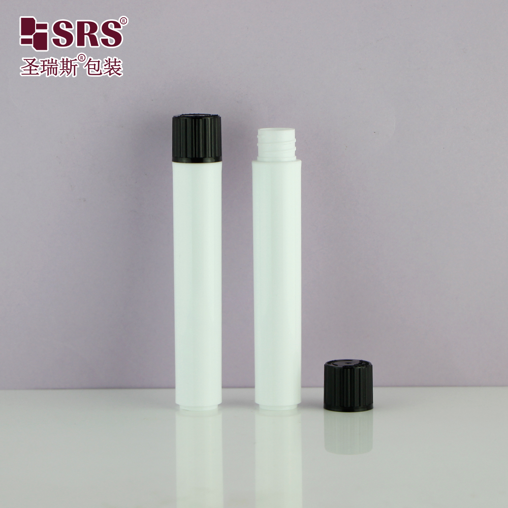 Factory Direct Sale White Plastic Vial Bottle 10ml With CRC Child Resistant Screw Cap for Storage Medicine