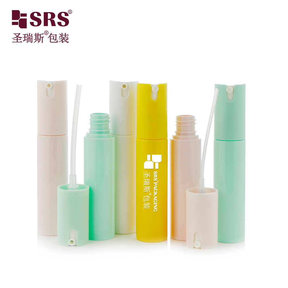 Perfume Yellow Spray Bottle 30ml PET Plastic Bottle Airless Bottle With Lotion Pump Or Sprayer Pump