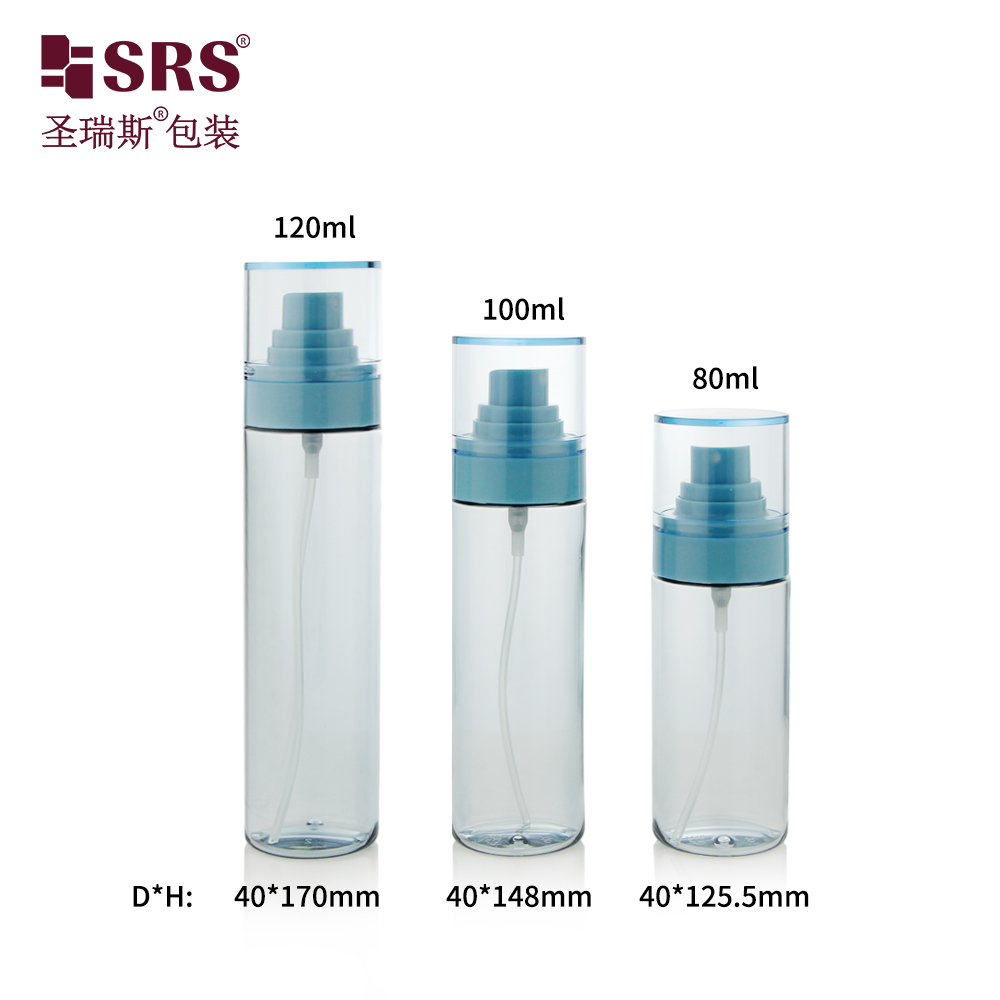 Thick Wall Biodegradable Unique Cosmetic PETG Plastic Toner Bottles Lotion Mist Sprayer Bottle