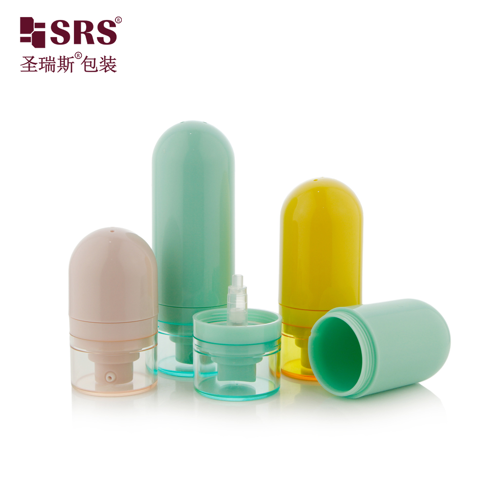 Cute Empty 15ml 30ml 50ml ABS Skincare Lotion Sun Screen Airless Cosmetics Bottle