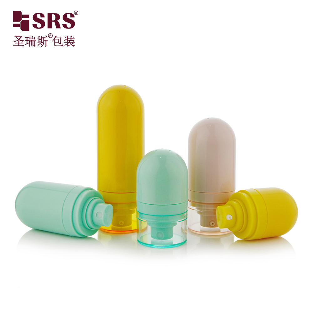 Cute Empty 15ml 30ml 50ml ABS Skincare Lotion Sun Screen Airless Cosmetics Bottle