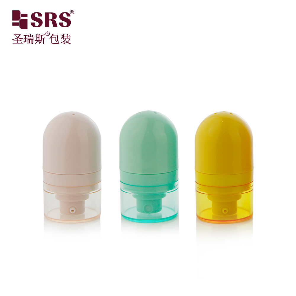 Cute Empty 15ml 30ml 50ml ABS Skincare Lotion Sun Screen Airless Cosmetics Bottle