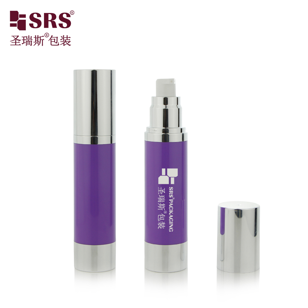 SRS 15ml 30ml 50ml 80ml 100ml Two Lotion Pump Options Cosmetics AS Airless Bottle
