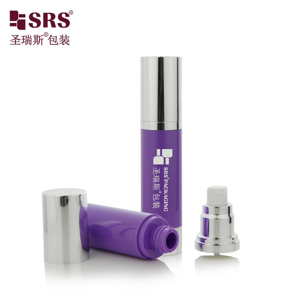 SRS 15ml 30ml 50ml 80ml 100ml Two Lotion Pump Options Cosmetics AS Airless Bottle