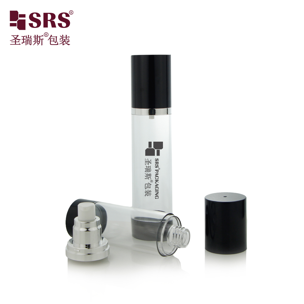 SRS 15ml 30ml 50ml 80ml 100ml Two Lotion Pump Options Cosmetics AS Airless Bottle