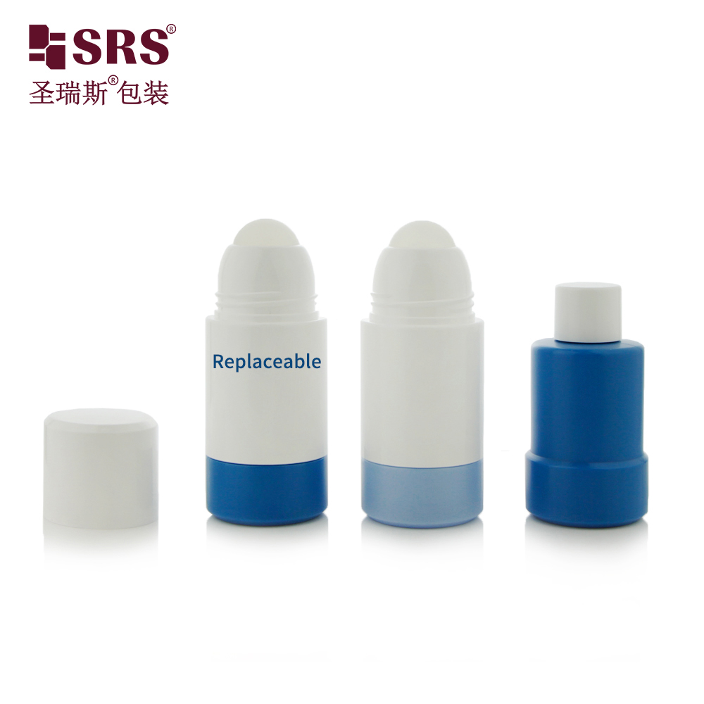 75ml Replaceable Eco-friendly Recycled PCR PP Anti-Itch Liquid Gel Roll On Plastic Bottle 50ml